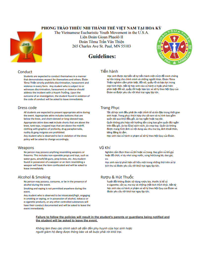 Camp Rules